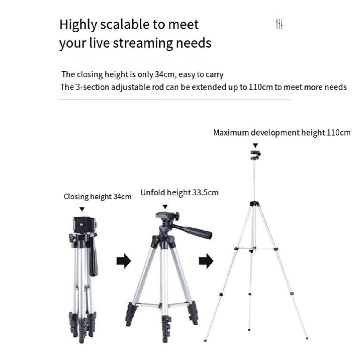A22I Laser Level Tripod Adjustable Height Tripod Bracket Tripod Stand Bracket Laser Level Tripod Adapter Leveling