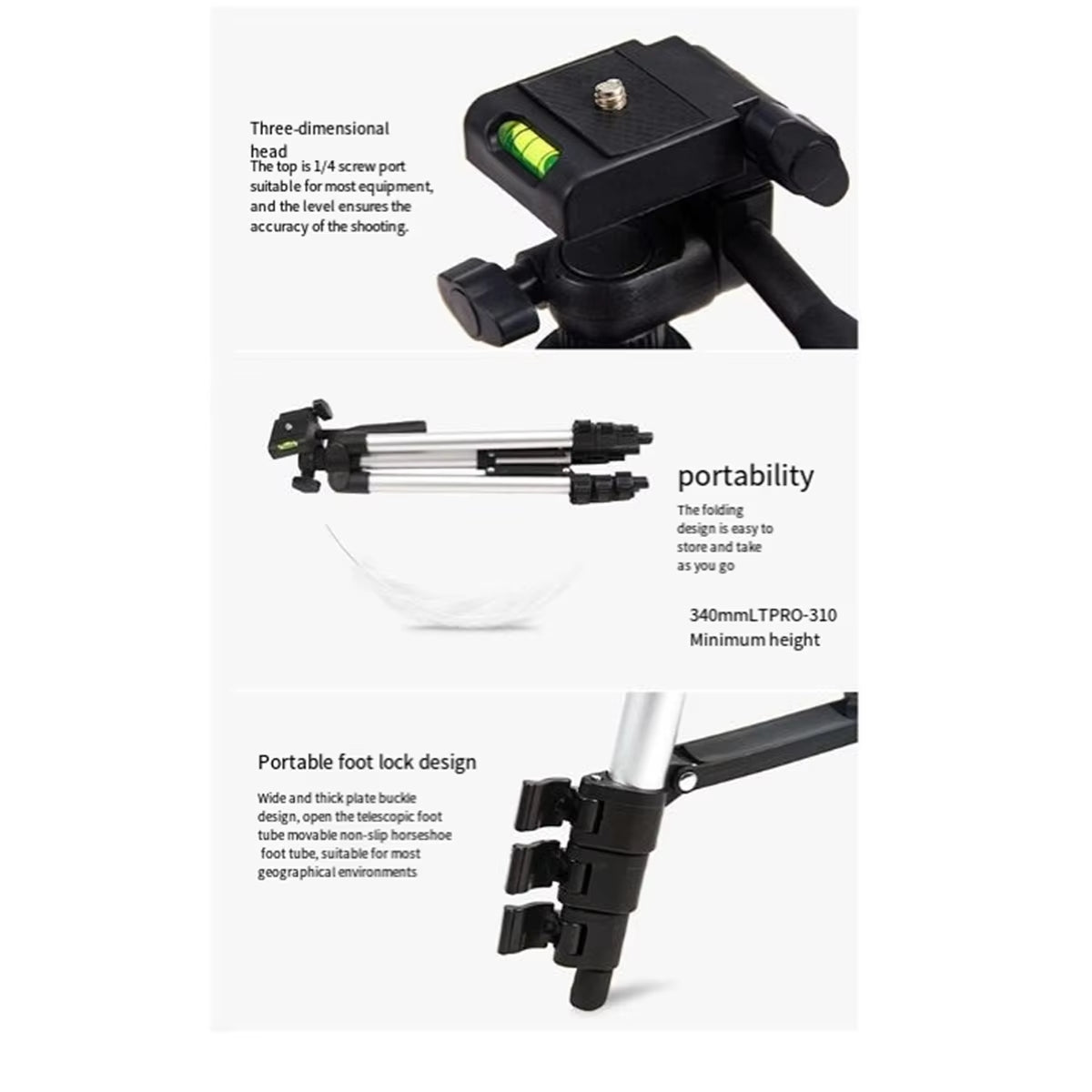 A22I Laser Level Tripod Adjustable Height Tripod Bracket Tripod Stand Bracket Laser Level Tripod Adapter Leveling