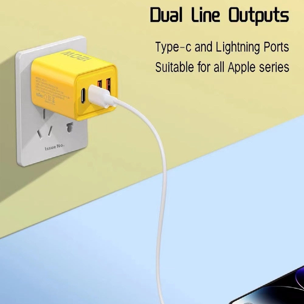 120W Multi-Port Fast Charger for Smartphones